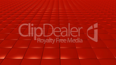 3D abstract red pattern square front