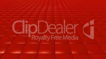 3D abstract red pattern square front