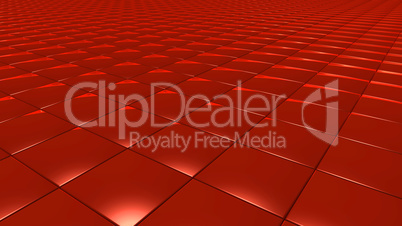 3D abstract red pattern square