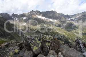Blick vom Egesnegrat, Stubaier Alpen