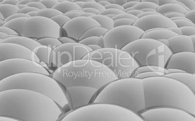 3D Spheres crossover black white