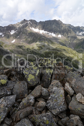 Blick vom Egesnegrat, Stubaier Alpen