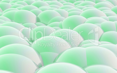 3D Spheres crossover green