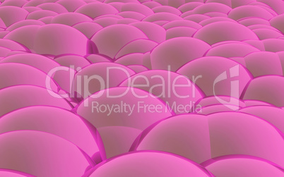 3D Spheres crossover pink
