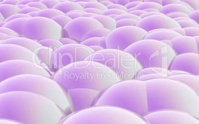 3D Spheres crossover purple