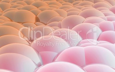 3D Spheres crossover skin cell