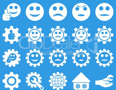 Settings and Smile Gears Icons