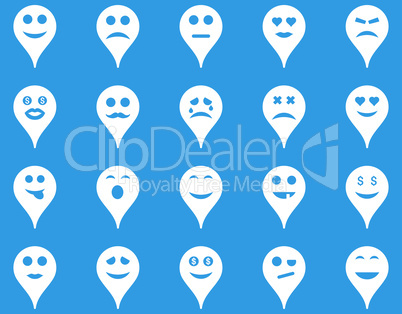 Emotion map marker icons.