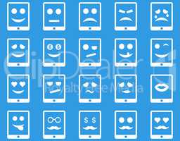 Emotion mobile tablet icons