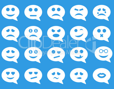 Chat emotion smile icons