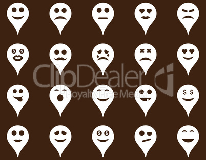 Emotion map marker icons.