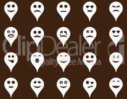 Emotion map marker icons.