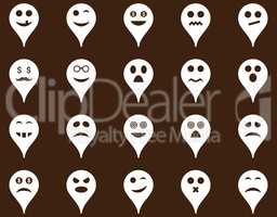 Emotion map marker icons.