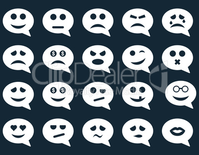 Chat emotion smile icons