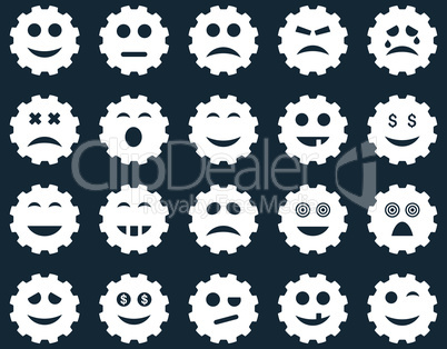 Gear emotion icons Gear emotion icons