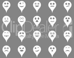 Emotion map marker icons.