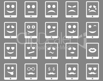 Emotion mobile tablet icons