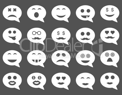 Chat emotion smile icons