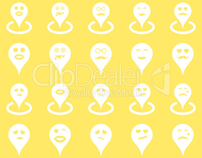 Smiled location icons