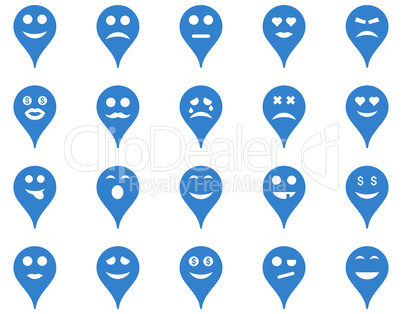 Emotion map marker icons.