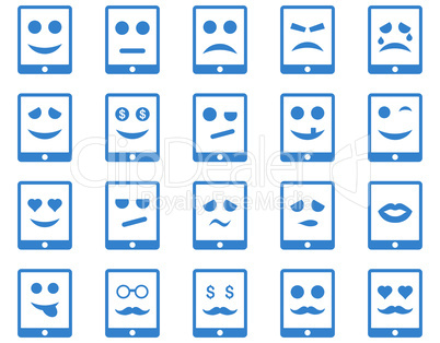 Emotion mobile tablet icons