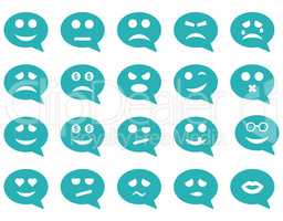 Chat emotion smile icons