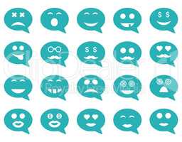 Chat emotion smile icons