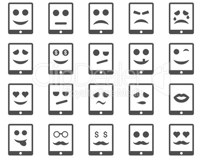 Emotion mobile tablet icons