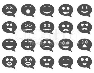 Chat emotion smile icons