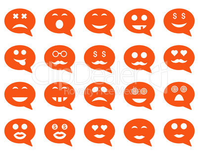 Chat emotion smile icons