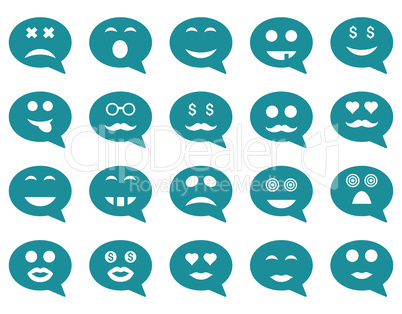 Chat emotion smile icons