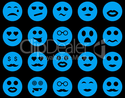 Smile and emotion icons Smile and emotion icons