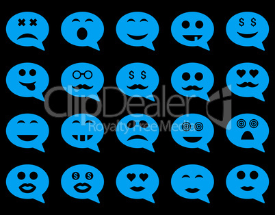 Chat emotion smile icons