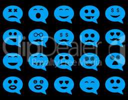 Chat emotion smile icons