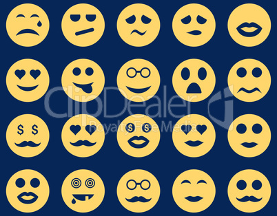 Smile and emotion icons Smile and emotion icons