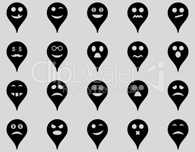 Emotion map marker icons.