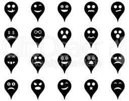 Emotion map marker icons.