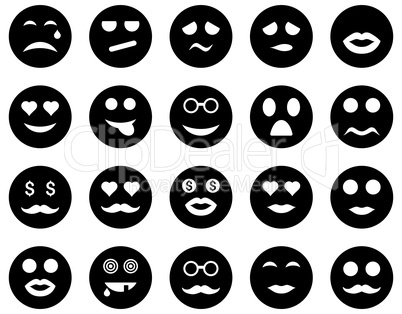 Smile and emotion icons Smile and emotion icons