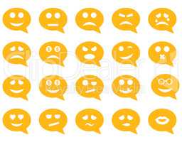 Chat emotion smile icons