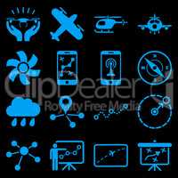 Aircraft navigation icon set