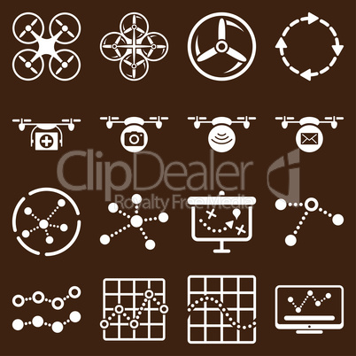 Quadcopter navigation icon set