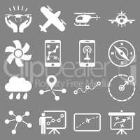 Aircraft navigation icon set