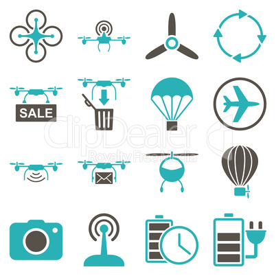 Copter tools icon set