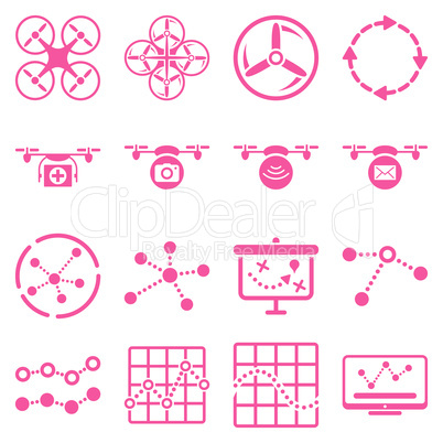 Quadcopter navigation icon set