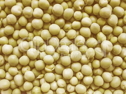 Retro looking Green peas vegetable background