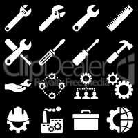 Options and service tools icon set