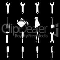Instruments and tools icon set