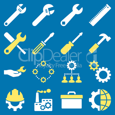 Options and service tools icon set