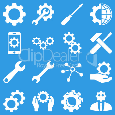 Options and service tools icon set