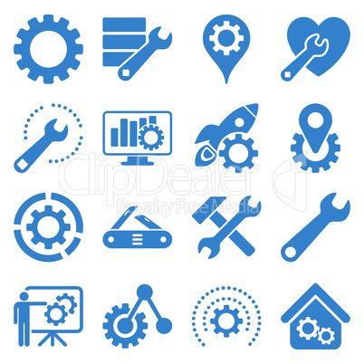 Options and service tools icon set